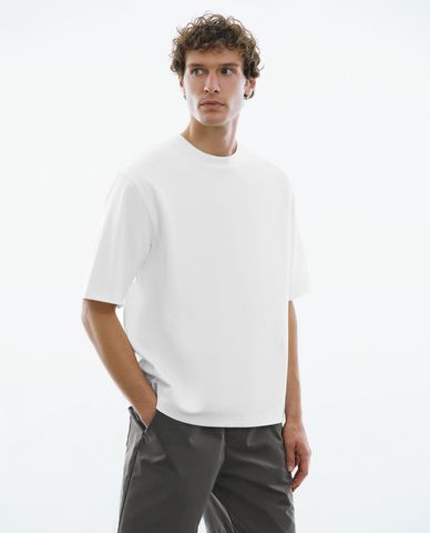  URBAN REVIVO - Áo thun nam cổ tròn tay ngắn Crew Neck Loose 