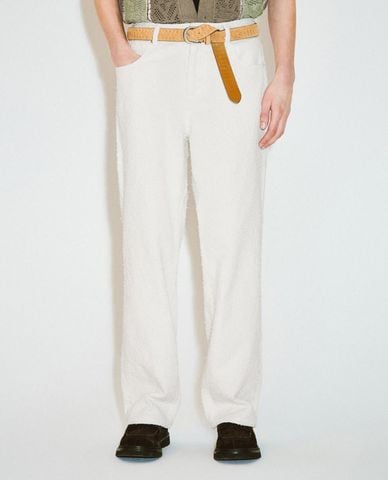  URBAN REVIVO - Quần jeans nam ống rộng thanh lịch 