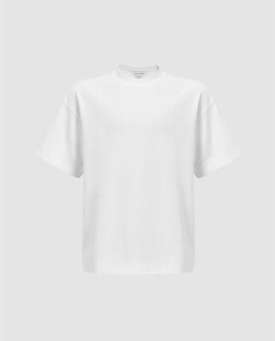  URBAN REVIVO - Áo thun nam cổ tròn tay ngắn hiện đại 