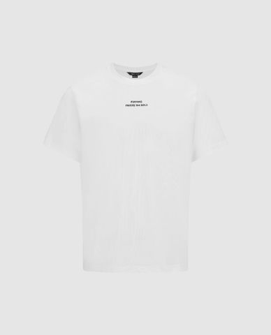  URBAN REVIVO - Áo thun nam cổ tròn tay ngắn Straight 