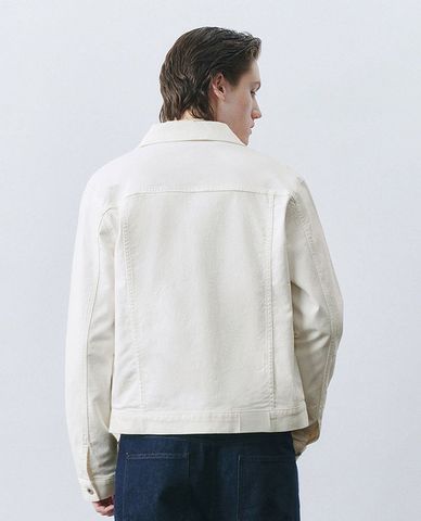  URBAN REVIVO - Áo khoác denim nam tay dài cá tính 