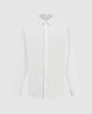  URBAN REVIVO - Áo sơ mi nam cổ bẻ tay dài Button Up Straight 