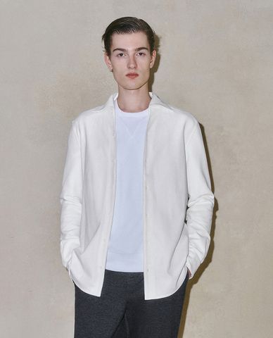  URBAN REVIVO - Áo sơ mi nam cổ bẻ tay dài thời thượng 