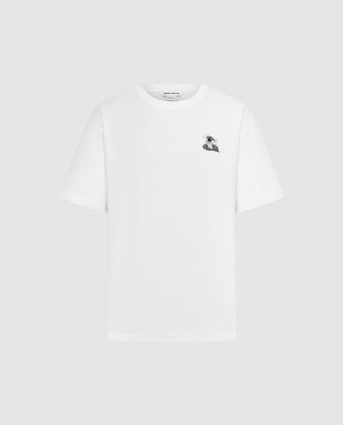  URBAN REVIVO - Áo thun nam cổ tròn tay ngắn hiện đại 