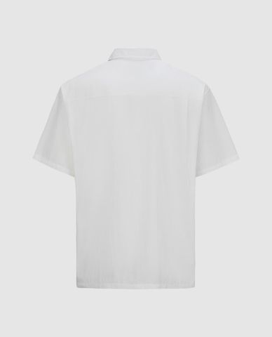  URBAN REVIVO - Áo sơ mi nam cổ bẻ tay ngắn phối hình 