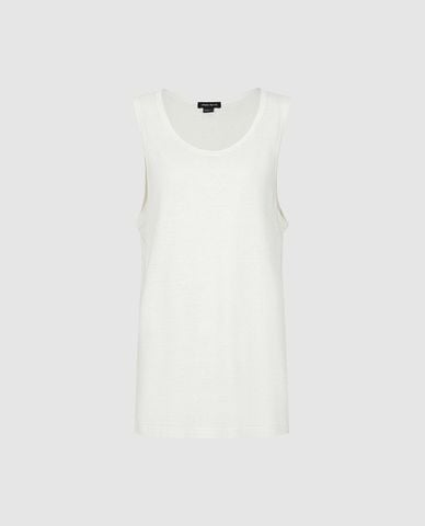  URBAN REVIVO - Áo ba lỗ nữ cổ tròn hiện đại 