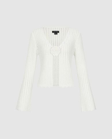  URBAN REVIVO - Áo khoác cardigan nữ Flower Decor 