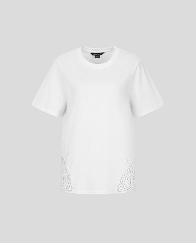  URBAN REVIVO - Áo thun nữ cổ tròn tay ngắn Loose 