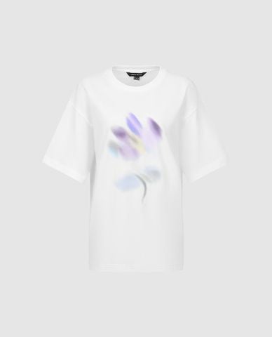  URBAN REVIVO - Áo thun nữ cổ tròn tay ngắn Printed 