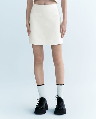  URBAN REVIVO - Chân váy bút chì dệt kim mini 