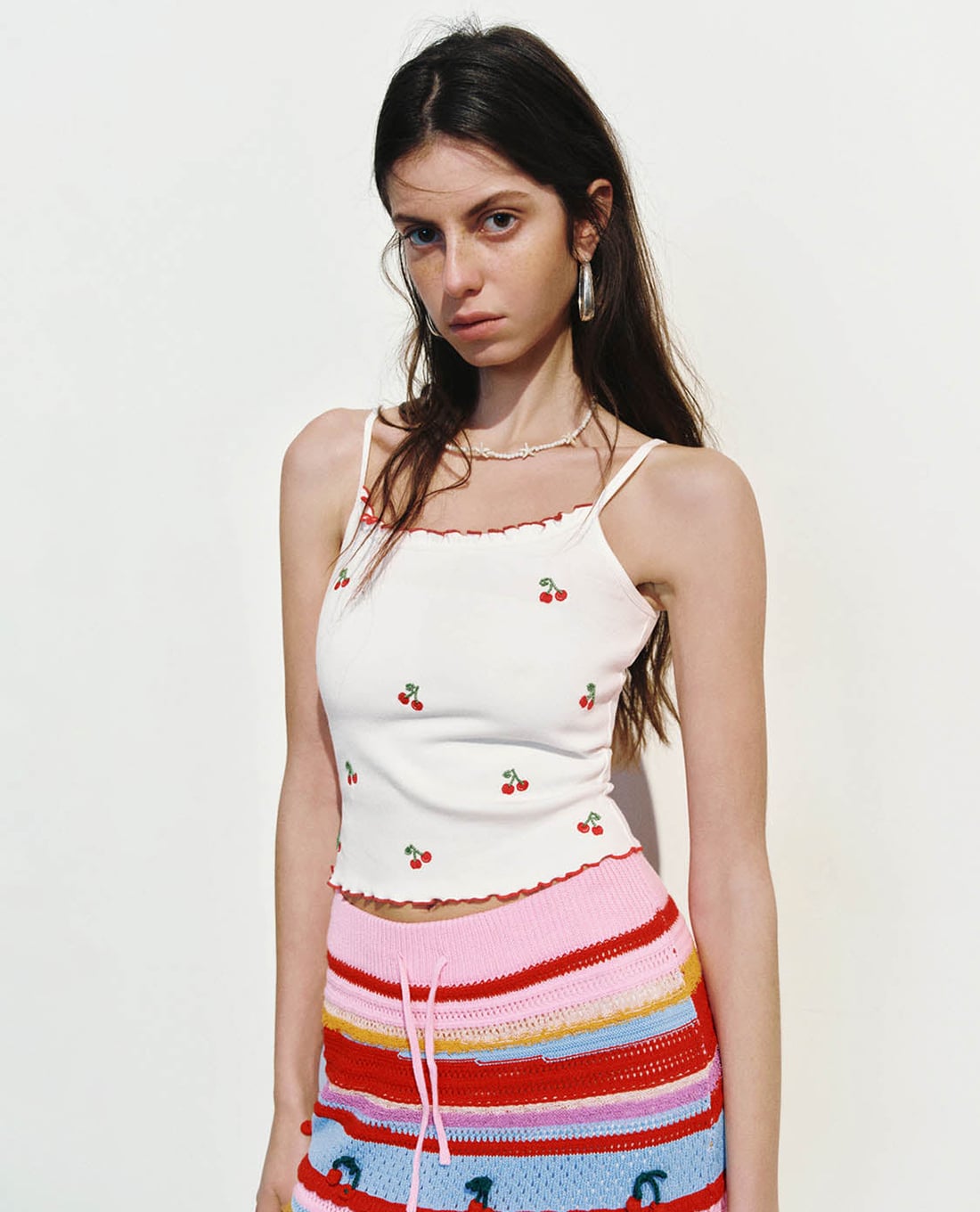 URBAN REVIVO - Áo hai dây nữ Cherry Cami