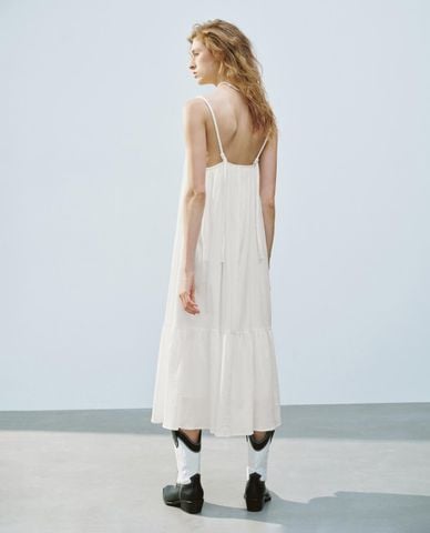  URBAN REVIVO - Đầm hai dây midi Cami 