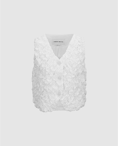  URBAN REVIVO - Áo sát nách nữ cổ V phối nút trẻ trung Straight 