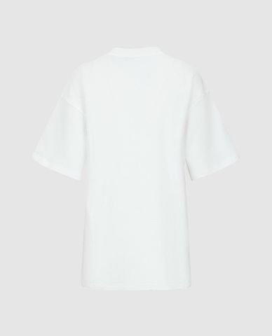  URBAN REVIVO - Áo thun nữ cổ tròn tay ngắn in hình dễ thương 