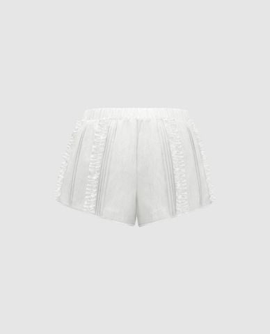  URBAN REVIVO - Quần short ngắn nữ nhún bèo thời trang 