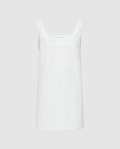  URBAN REVIVO - Đầm hai dây mini bản to cổ vuông 