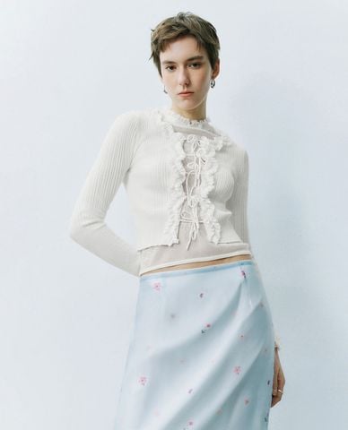  URBAN REVIVO - Áo khoác cardigan nữ thời thượng 