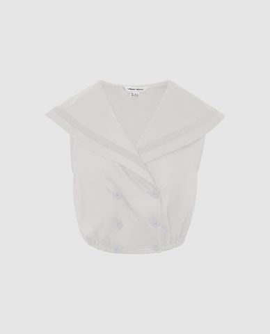  URBAN REVIVO - Áo kiểu nữ cổ thuỷ thủ Double Breasted 