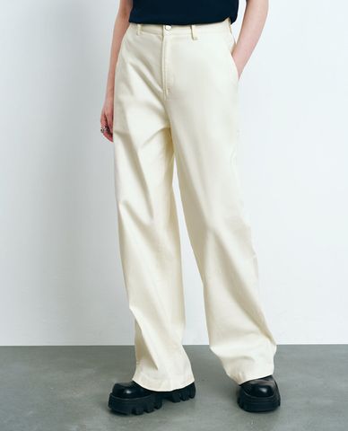  URBAN REVIVO - Quần nữ ống rộng phom suông hiện đại 