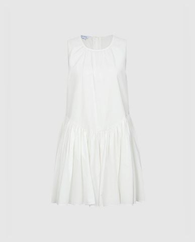  URBAN REVIVO - Đầm sát nách mini cổ tròn hiện đại 