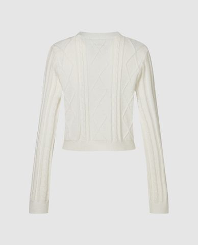  URBAN REVIVO - Áo khoác cardigan nữ phom croptop Button Up Straight 