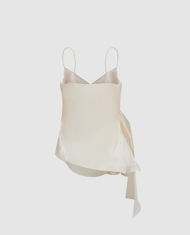  URBAN REVIVO - Áo hai dây nữ cổ chữ V vạt chéo nữ tính 