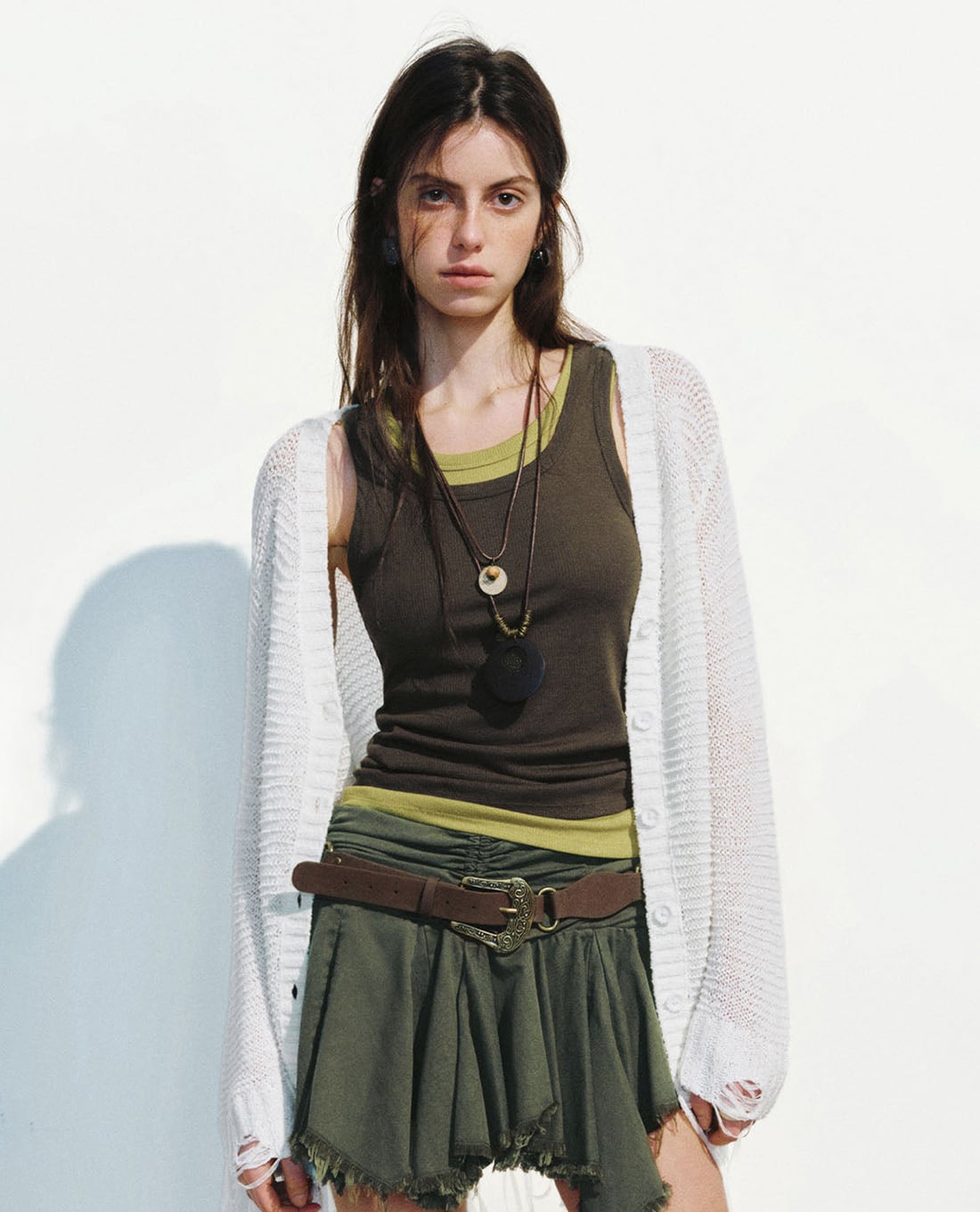 URBAN REVIVO - Áo khoác cardigan nữ tua rua thời thượng