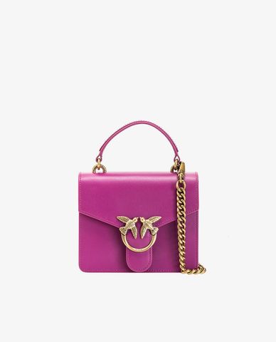  PINKO - Túi xách nữ phom vuông nắp gập Love Mini Top 