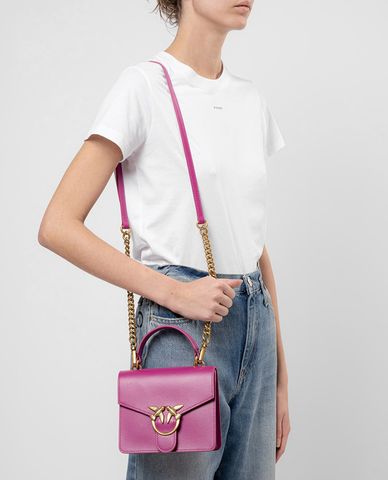  PINKO - Túi xách nữ phom vuông nắp gập Love Mini Top 