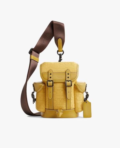  COACH - Túi đeo chéo nam phom chữ nhật nắp gập thời trang 