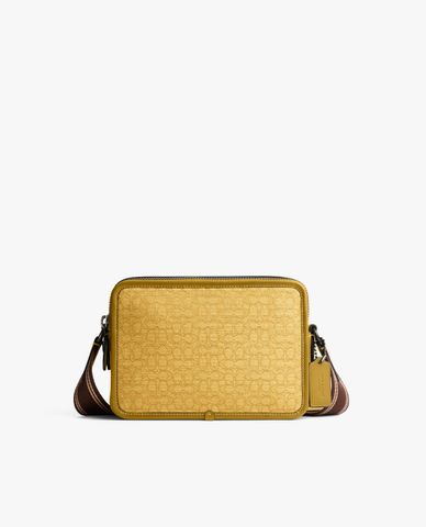  COACH - Túi đeo chéo nam chữ nhật Charter 24 Micro Signature Jacquard 