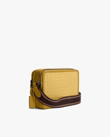  COACH - Túi đeo chéo nam chữ nhật Charter 24 Micro Signature Jacquard 