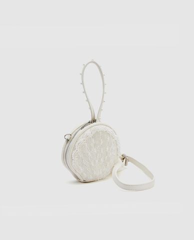  URBAN REVIVO - Túi đeo vai nữ Shell Pearl Décor 