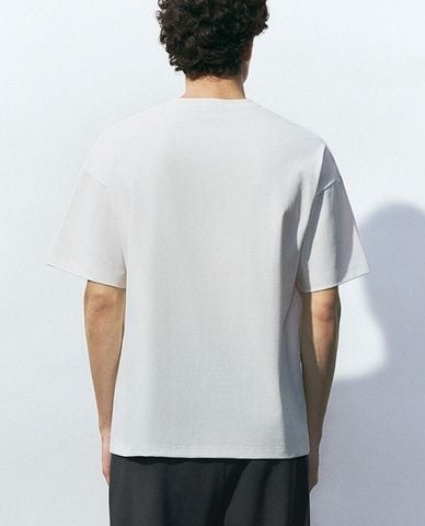  URBAN REVIVO - Áo thun nam cổ tròn tay ngắn Printed Crew 