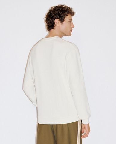  URBAN REVIVO - Áo sweatshirt nam cổ tròn tay dài Straight 