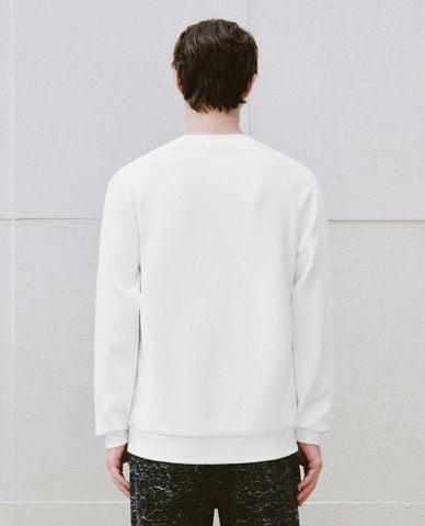  URBAN REVIVO - Áo sweatshirt nam cổ tròn tay dài 