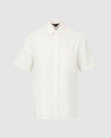  URBAN REVIVO - Áo sơ mi nam cổ bẻ tay ngắn hiện đại 