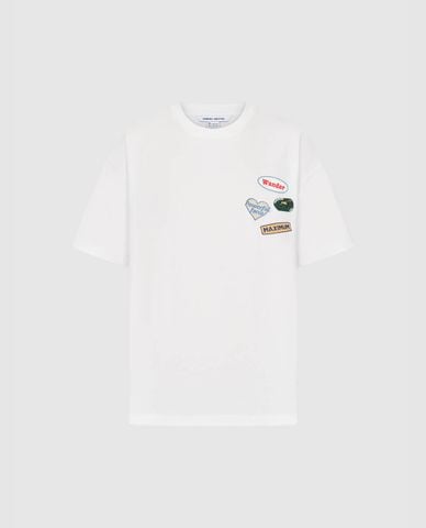  URBAN REVIVO - Áo thun nam cổ tròn tay ngắn hiện đại 