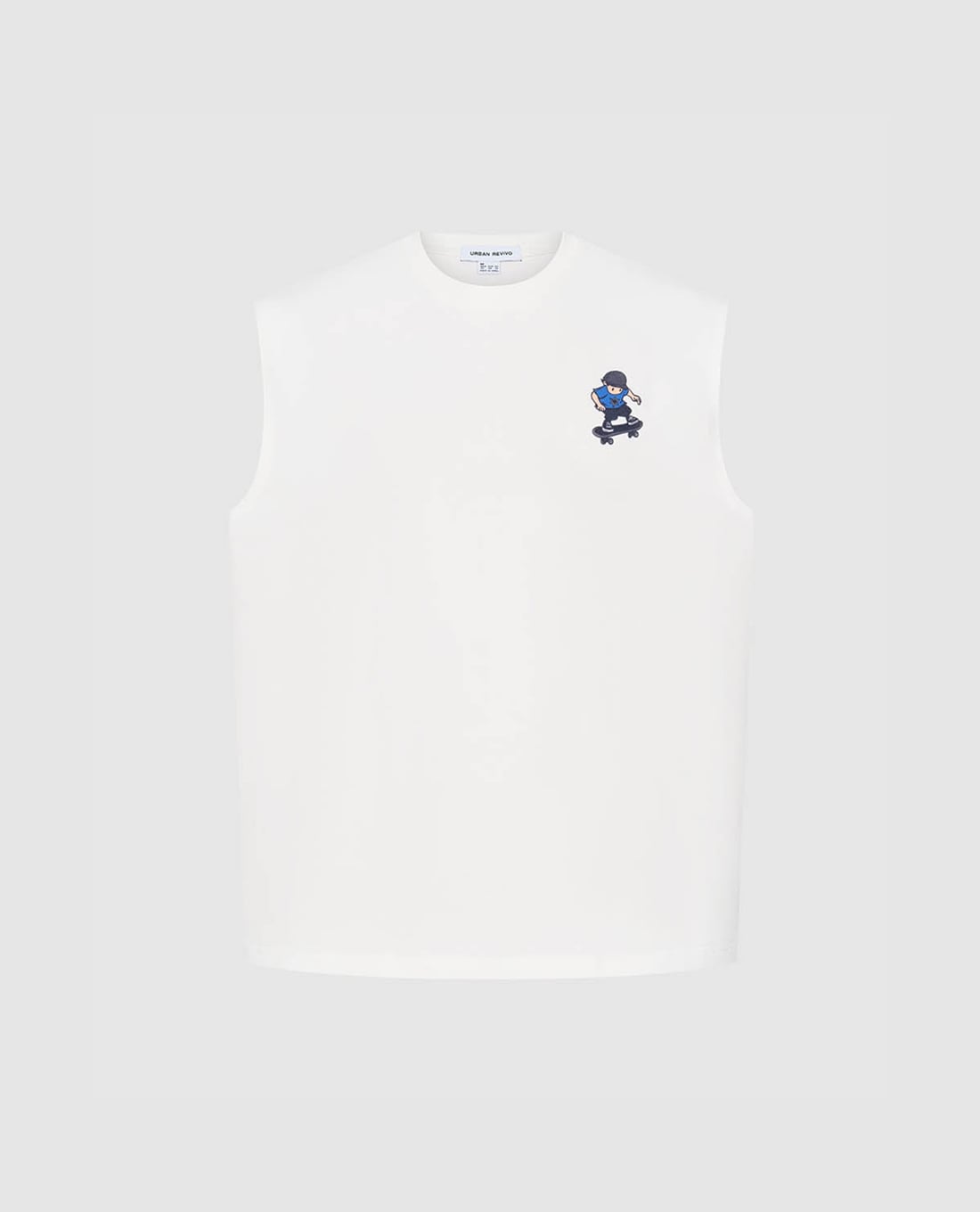 URBAN REVIVO - Áo sát nách nam cổ tròn