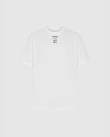  URBAN REVIVO - Áo thun nam cổ tròn tay ngắn phối họa tiết 