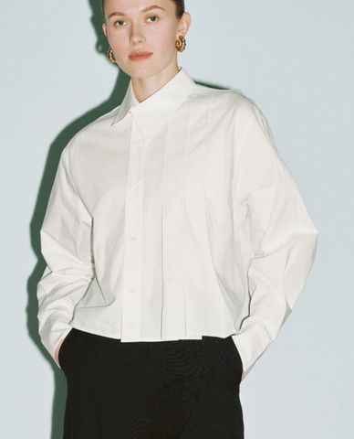  URBAN REVIVO - Áo sơ mi nữ cổ bẻ tay dài thanh lịch Button Up Loose 