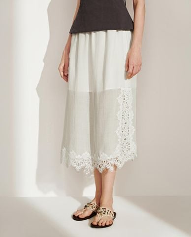  URBAN REVIVO - Chân váy phom suông midi A Line 