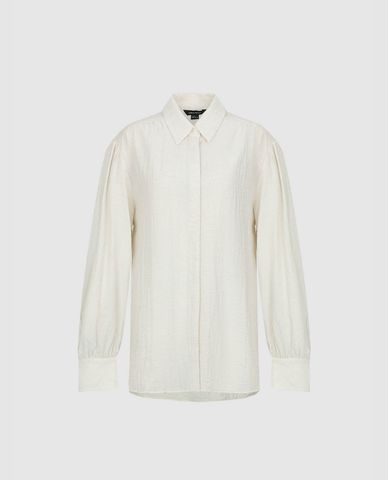  URBAN REVIVO - Áo sơ mi nữ cổ bẻ tay dài thanh lịch 