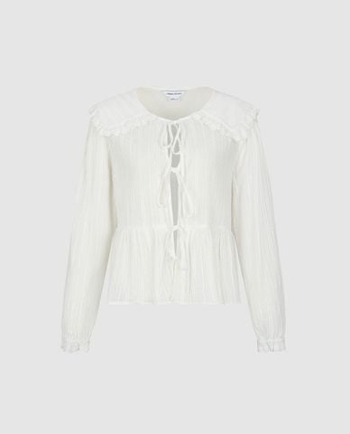  URBAN REVIVO - Áo kiểu nữ tay phồng nữ tính 