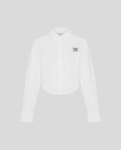  URBAN REVIVO - Áo sơ mi nữ cổ bẻ tay dài hiện đại 