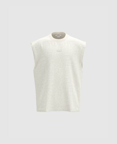  URBAN REVIVO - Áo sát nách nam cổ tròn Loose 