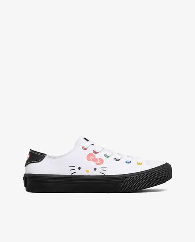  SKECHERS - Giày sneakers nữ phối dây Hello Kitty Street V'lites 