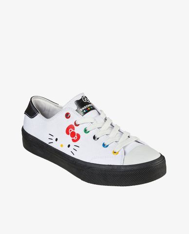  SKECHERS - Giày sneakers nữ phối dây Hello Kitty Street V'lites 