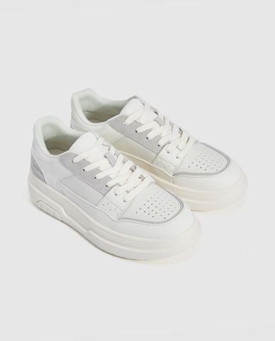  URBAN REVIVO - Giày sneakers nam cổ thấp Round Toe 