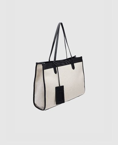  URBAN REVIVO - Túi tote nữ phom chữ nhật phối ví đựng thẻ 